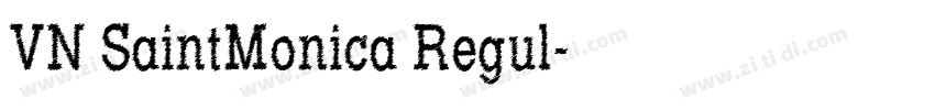 VN SaintMonica Regul字体转换 VN SaintMonica Regul字体转换